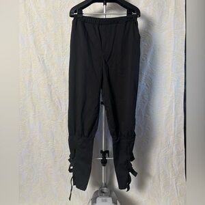 NWT Zanzea Black Buckle Bottom Pants